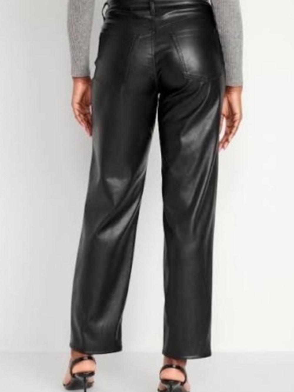 Old Navy Black Faux Leather Pants